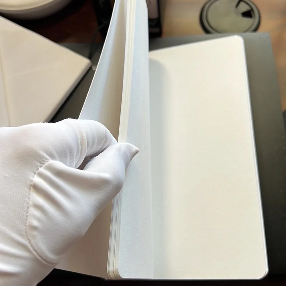 CHANEL NOTEBOOK- Blank Chanel Notebook 8.25”H x 5.10” W x .25” D White Pages NIE - Picture 15 of 16